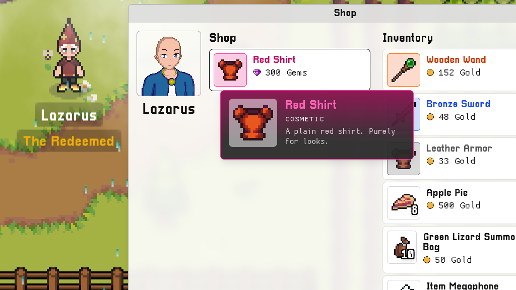 Lazarus, the Redeemed, seller of cosmetics.